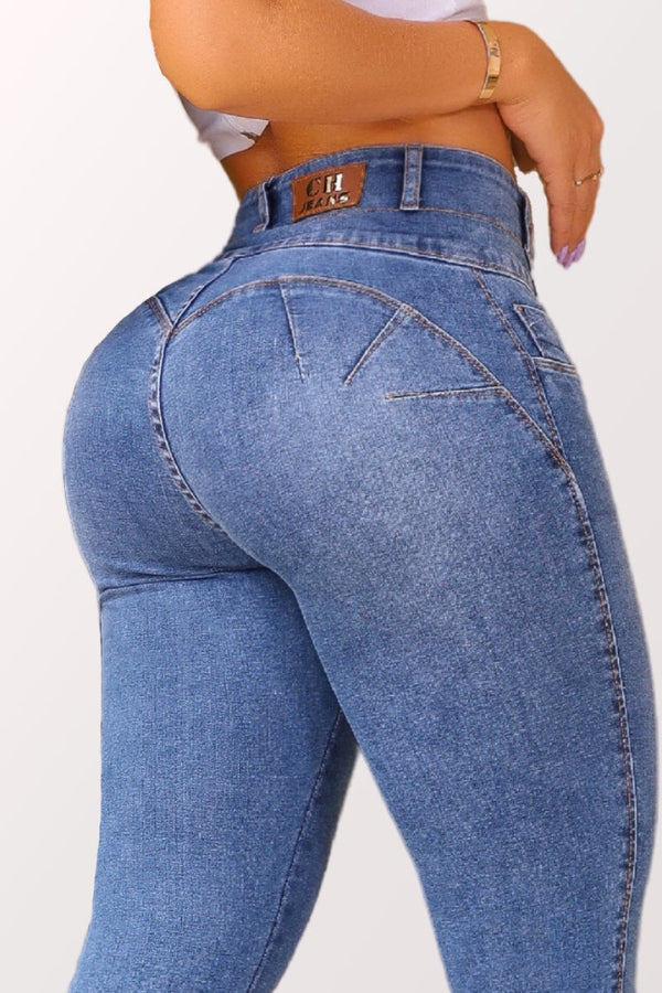 Calça Jeans Modeladora Fatal Mega Bumbum Apaixonante